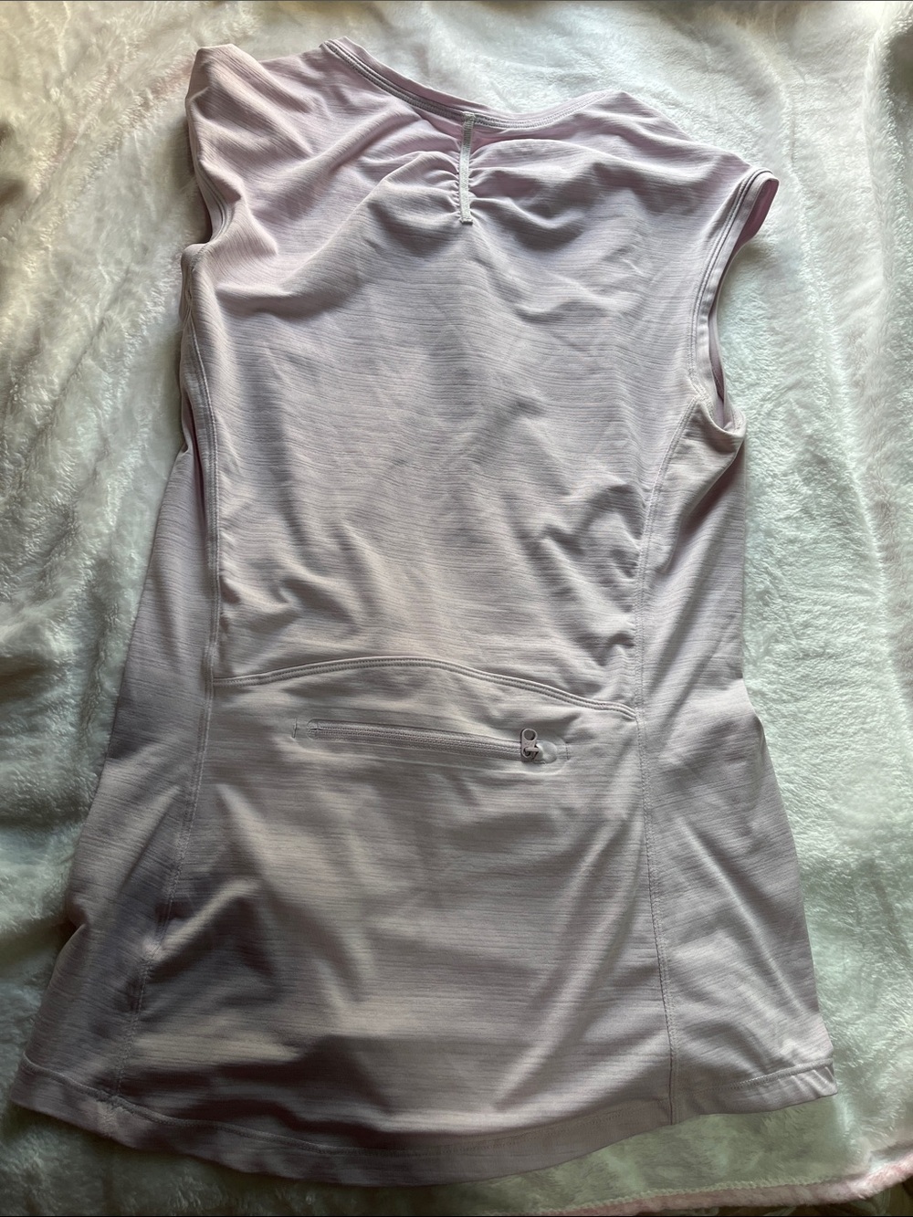 Athleta Pacifica Contoured Quarter-zip Tank in light lavender - Picture 5 of 5
